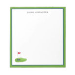 Personalized Golf  Notepad at Zazzle