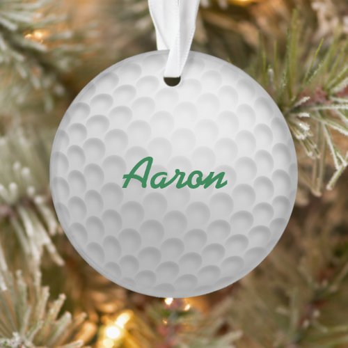 Personalized Golf Ornament Gift