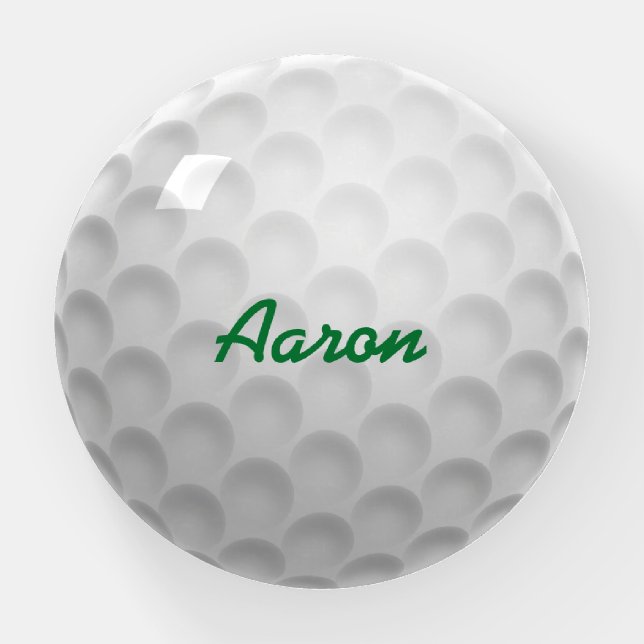 Personalized Golf Paperweight Gift (Front)