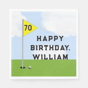 Personalized Golf Party Napkins