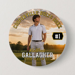 Personalized Golf Photo Button