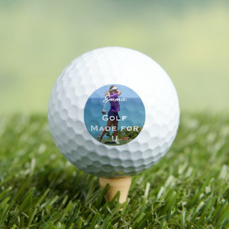 Personalized Golf Photo Gift – Custom Name & Quote Balls