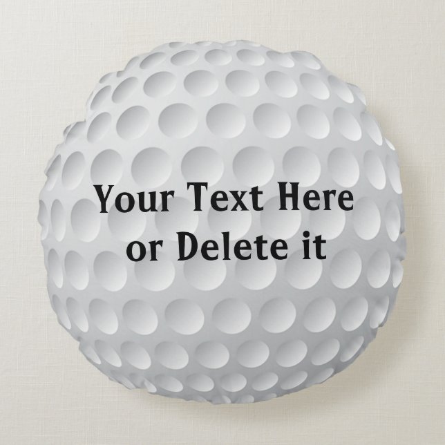 Personalized Golf Pillows YOUR TEXT or Delete Text (Front)
