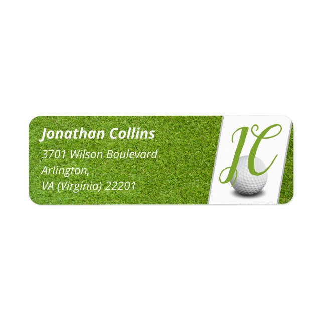 Personalized Golf Player and Fan | Cool Label (Front)