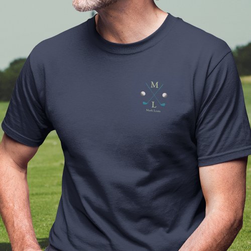 Personalized Golf Player Logo  T_Shirt