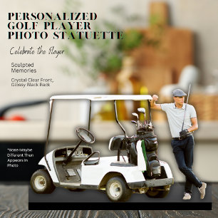 Personalized Golf Player Photo Statuette