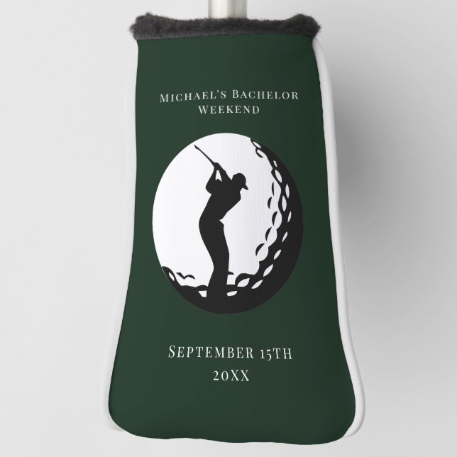 Personalized Golf Putter Cover | Bachelor Weekend (Rotate 90)