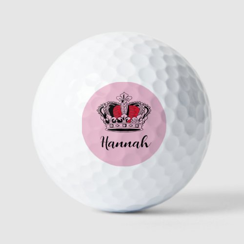 Personalized Golf Queen  Golf Balls