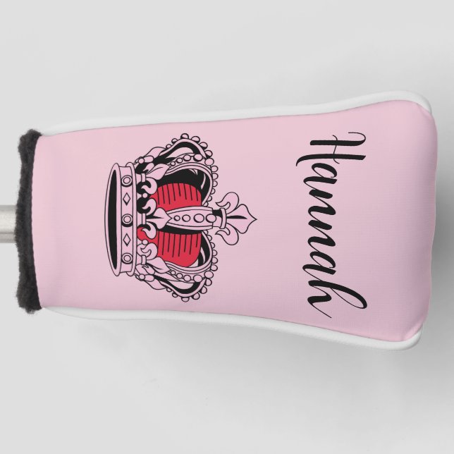 Personalized Golf Queen  Golf Head Cover (Front)