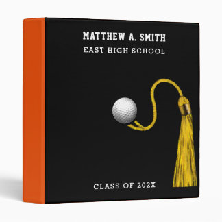 Personalized Golf Senior Scrapbook 3 Ring Binder