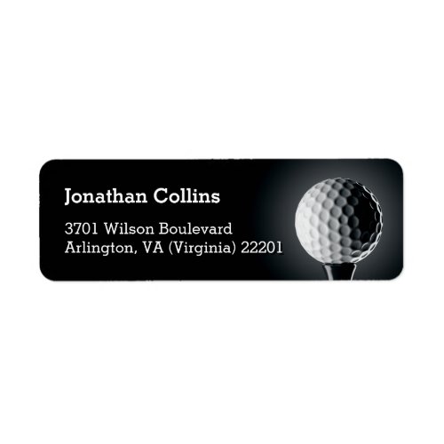 Personalized Golf  Sport Label