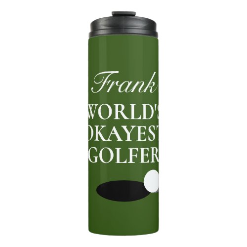 Personalized golf sport thermal tumbler mug gift