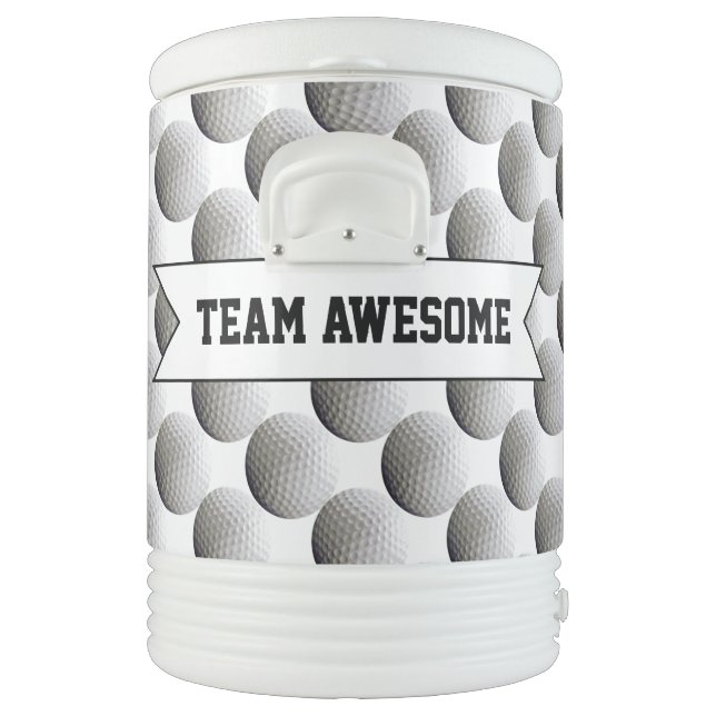 Personalized Golf Team or Name Beverage Cooler (Left)