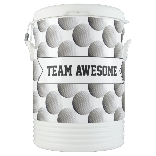 Personalized Golf Team or Name Beverage Cooler (Back)