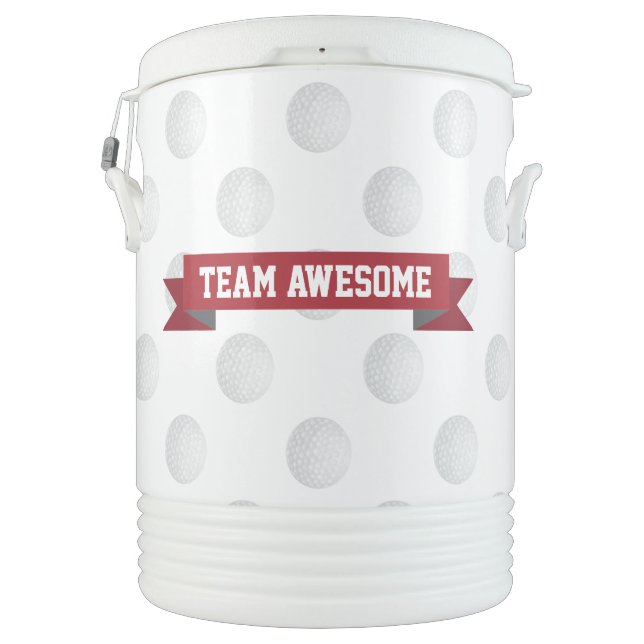 Personalized Golf Team or Name Beverage Cooler (Back)