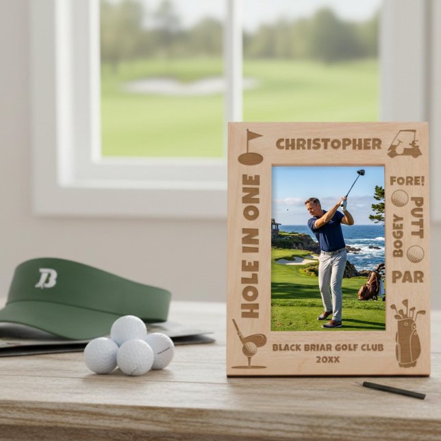 Personalized Golf Terms and Icons Engraved Frames (Creator Uploaded)