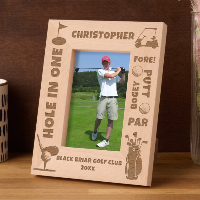 Personalized Golf Terms and Icons Engraved Frames (Creator Uploaded)