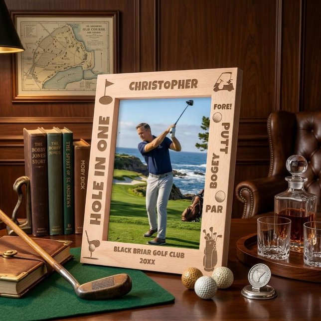 Personalized Golf Terms and Icons Engraved Frames (Creator Uploaded)