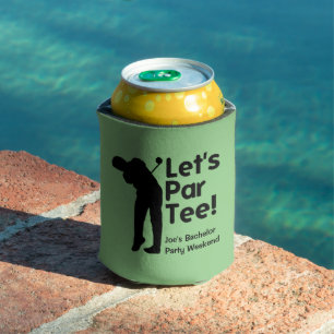 Personalized Golf Themed Can Cooler