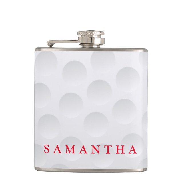 Personalized Golf Themed Flask (Front)