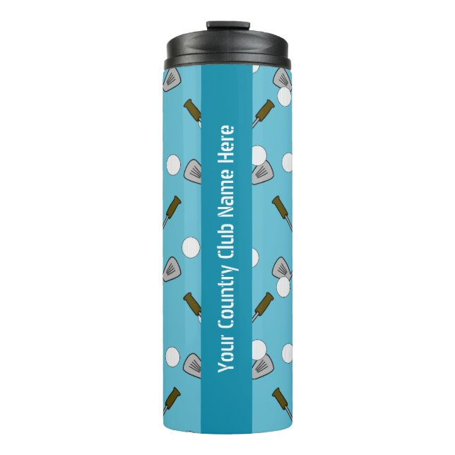 Personalized Golf-Themed Thermal Tumbler – Custom  (Front)