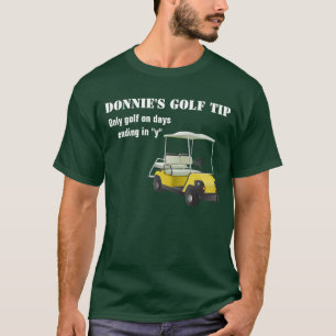 Personalized Golf Tip Golfer Green T-Shirt