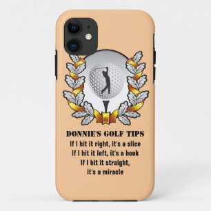 Personalized Golf Tip Golfer iPhone 5 Case