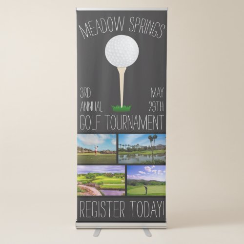 Personalized Golf Tournament Golf Course Banner Ad