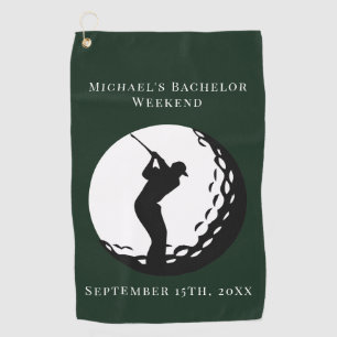 Personalized Golf Towel   Bachelor Golf Weekend