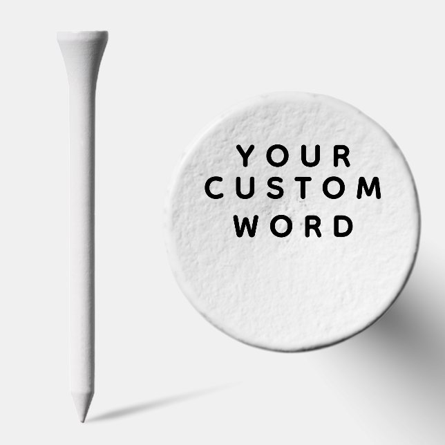 Personalized Golf with Custom Text Gift for Golfer Golf Tees (Combo)
