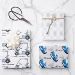 Personalized Golf Wrapping Paper Sheets<br><div class="desc">Add an extra special touch to your gift giving with personalized gift wrap.  Golf carts,  golf bags,  argyle and easy personalization.  Could be used for many occasions including:  birthdays,  Father's Day,  retirement and holidays.</div>