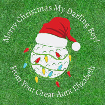 Personalized Golfball Christmas