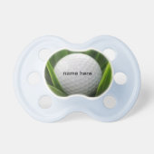 personalized golfball in weeds pacifier (Front)