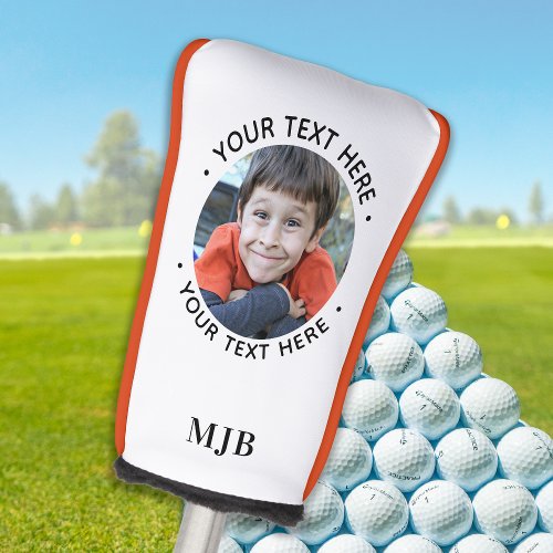 Personalized Golfer Custom Photo Putter Monogram Golf Head Cover