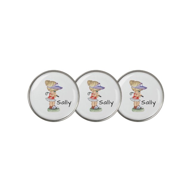 Personalized Golfer Golf Ball Marker (3 Up)