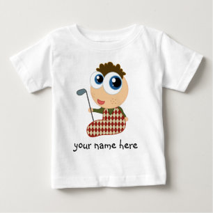 Personalized Golfer Golfing Kids T-shirt