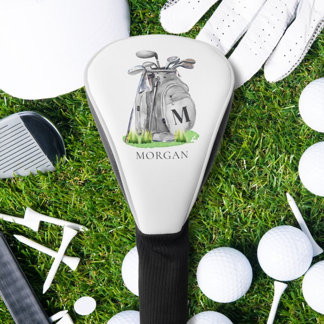 Personalized Golfer Initial Name Monogram Golf Head Cover (Personalized Golfer Monogram Golf Head Cover)