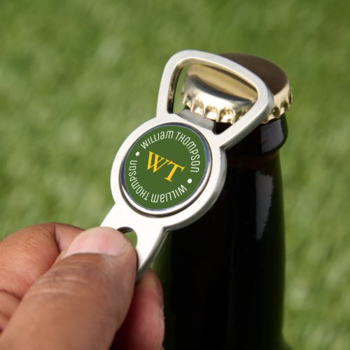 Personalized Golfer Monogram Green Divot Tool