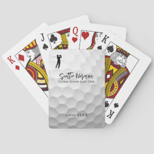 Personalized Golfer Name Golf  Poker Cards