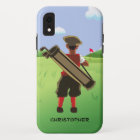 Personalized  golfer on golf course