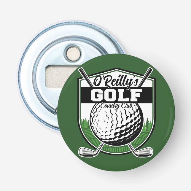 Personalized Golfer Player Pro Golf Country Club Bottle Opener (Front)