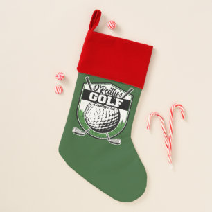 Personalized Golfer Player Pro Golf Country Club  Christmas Stocking