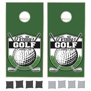 Personalized Golfer Player Pro Golf Country Club Cornhole Set