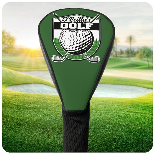 Personalized Golfer Player Pro Golf Country Club  Golf Head Cover