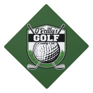 Personalized Golfer Player Pro Golf Country Club Graduation Cap Topper