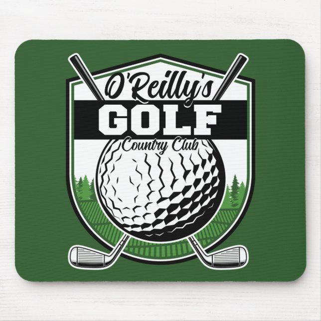 Personalized Golfer Player Pro Golf Country Club  Mouse Pad (Front)