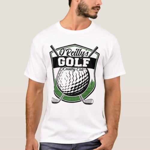 Personalized Golfer Player Pro Golf Country Club T_Shirt