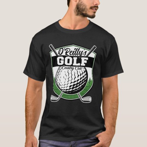 Personalized Golfer Player Pro Golf Country Club  T_Shirt