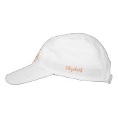 Personalized Golfer Sporty Golf Vibes Only Orange Hat (Left)