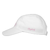 Personalized Golfer Sporty Golf Vibes Only Pink Hat (Left)